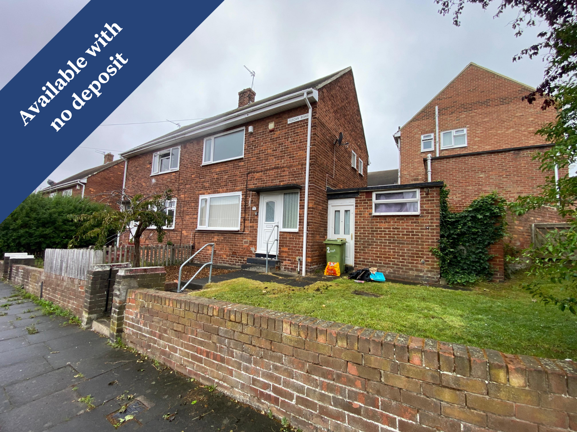 2 bed semi-detached house to rent in Tuscan Road, Sunderland - Property Image 1