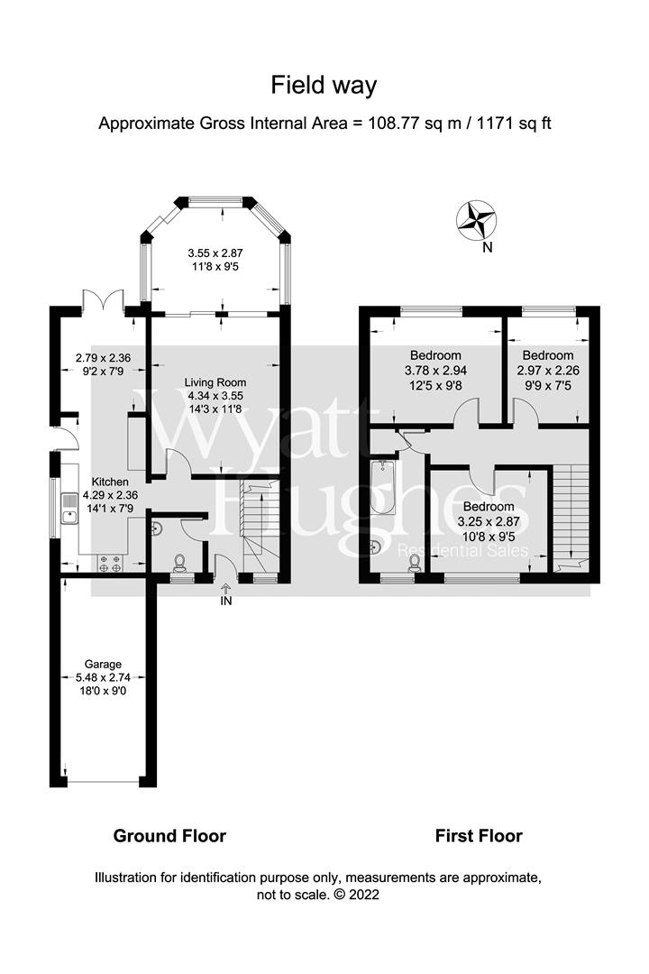 3 bed semi-detached house for sale in Field Way, St. Leonards-On-Sea - Property Floorplan