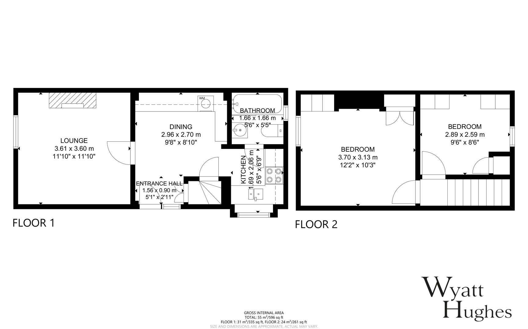 2 bed house for sale in Upper Platts, Ticehurst - Property Floorplan