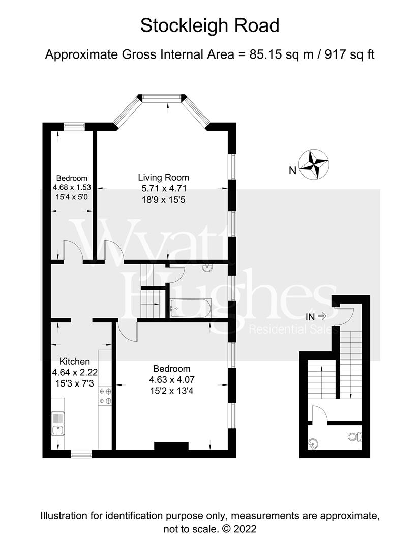 2 bed flat for sale in Stockleigh Road, St. Leonards-On-Sea - Property Floorplan