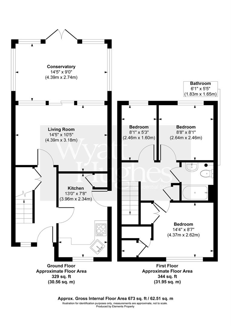 3 bed semi-detached house for sale in Glenburn Close, Bexhill-On-Sea - Property Floorplan
