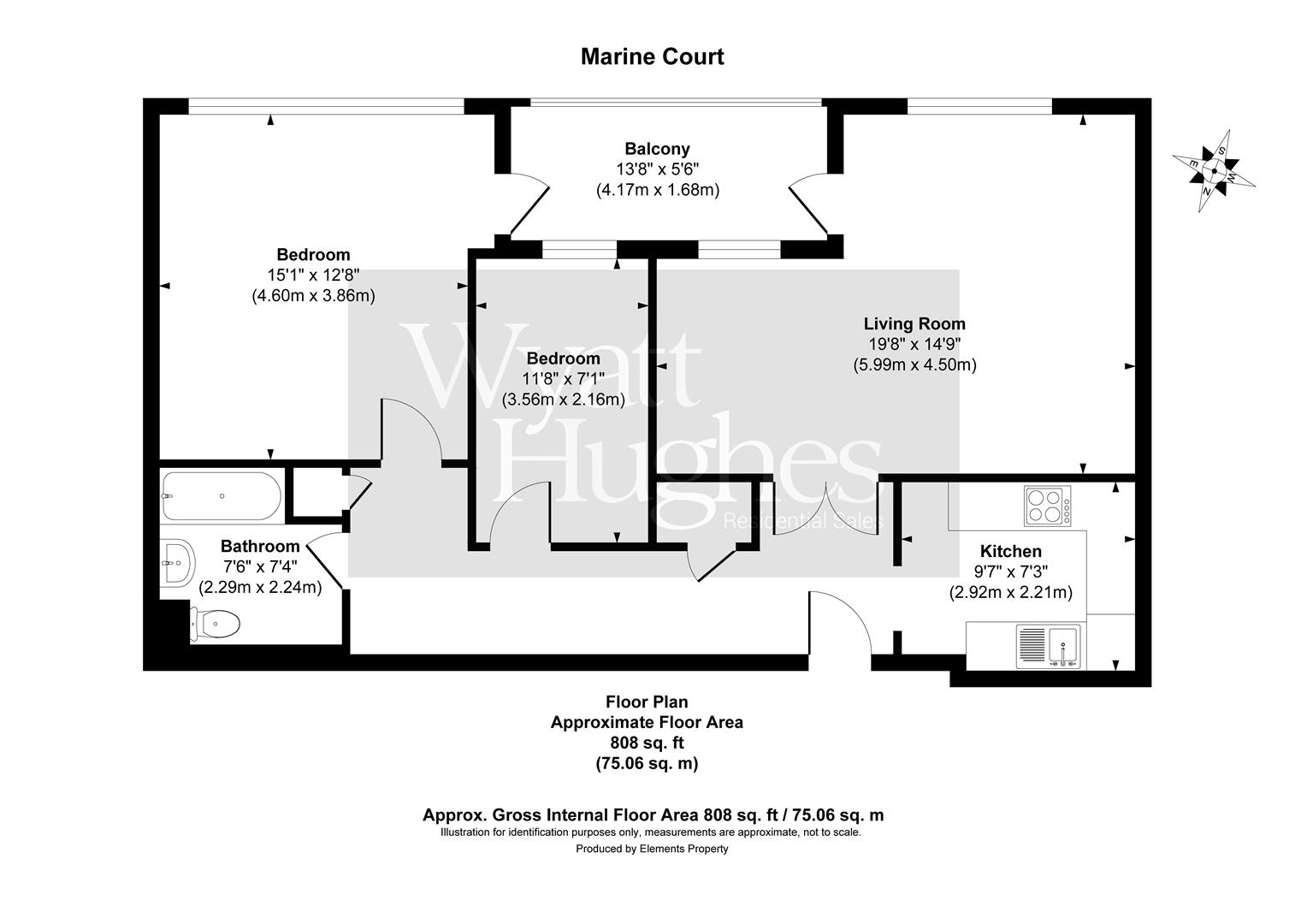 2 bed flat for sale in Marine Court, St. Leonards-On-Sea - Property Floorplan