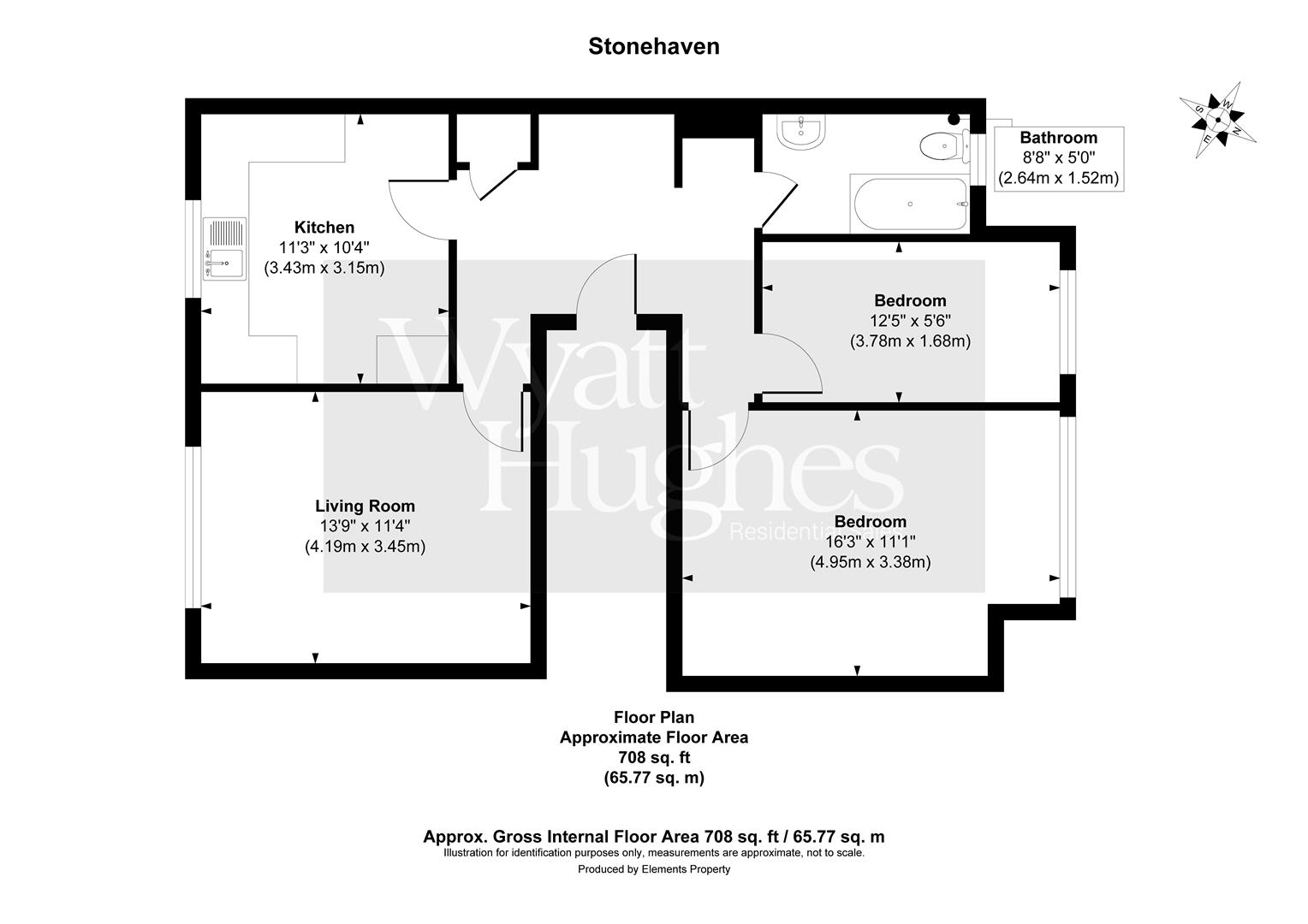 2 bed flat for sale in Knole Road, Bexhill-On-Sea - Property Floorplan