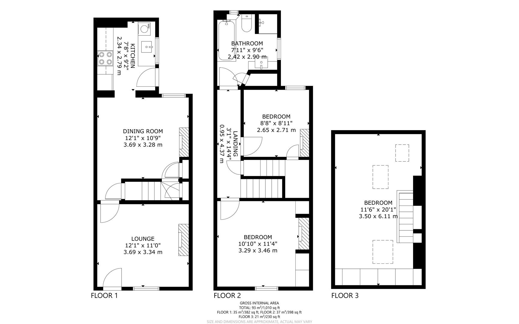3 bed house for sale in Lidwells Lane, Goudhurst - Property Floorplan