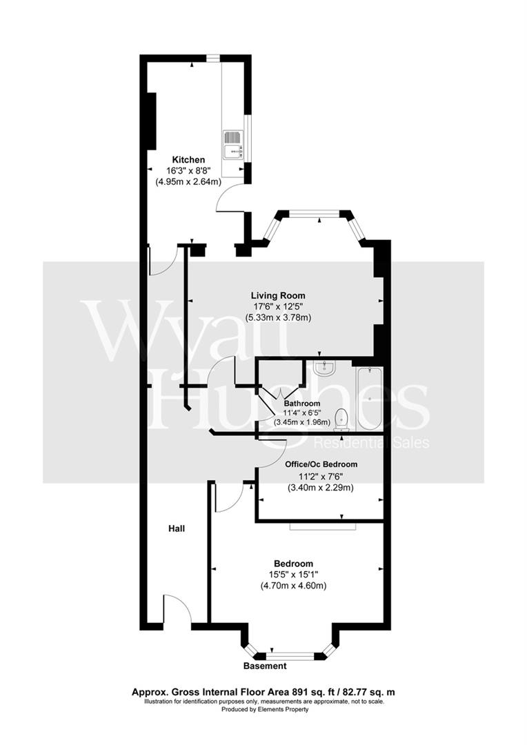 1 bed flat for sale in Church Road, St. Leonards-On-Sea - Property Floorplan