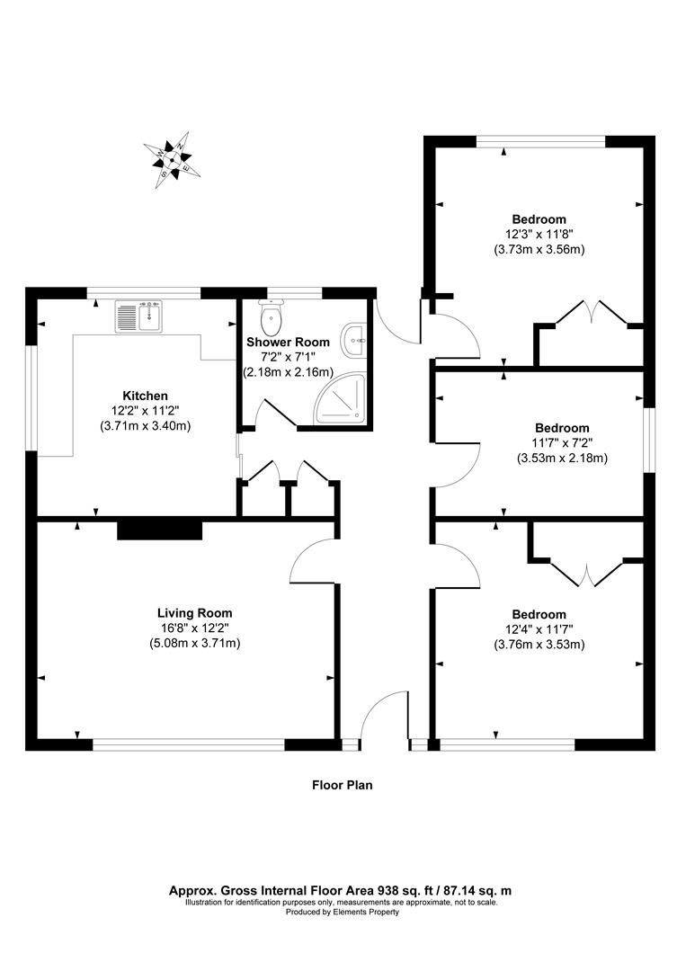 3 bed detached bungalow for sale in Linley Drive, Hastings - Property Floorplan