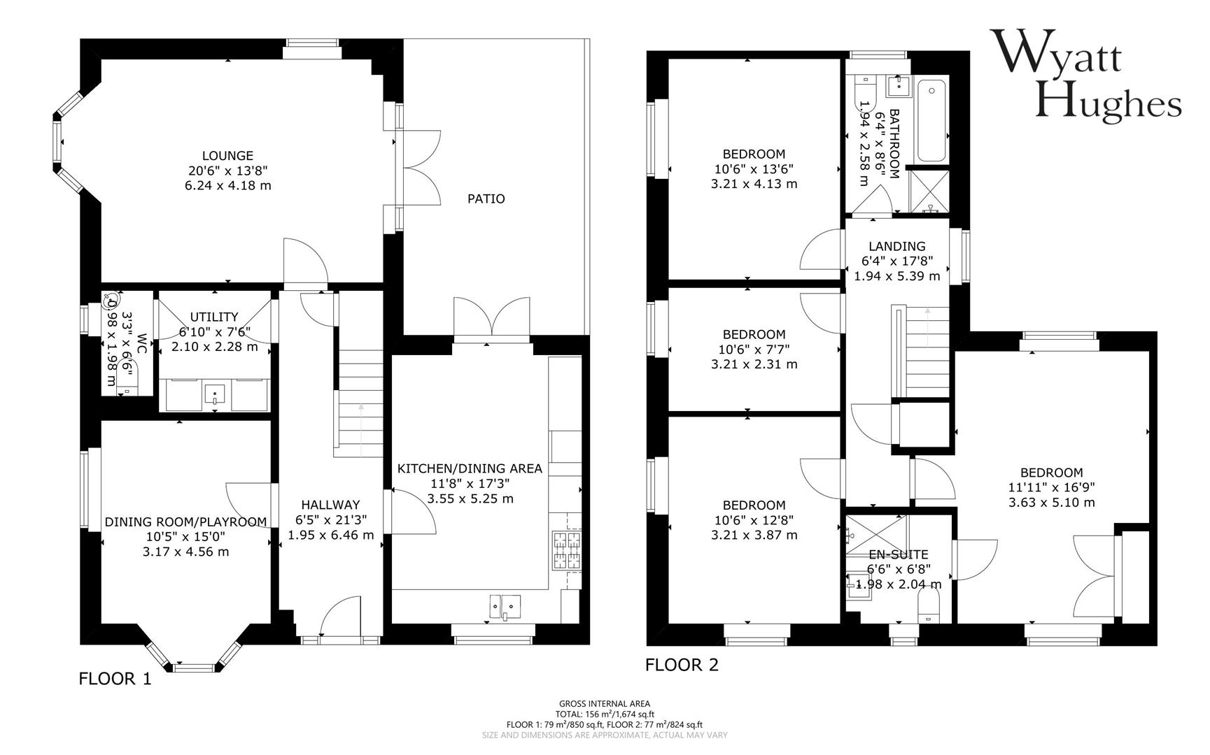 4 bed detached house for sale in Clover Crescent, Hailsham - Property Floorplan