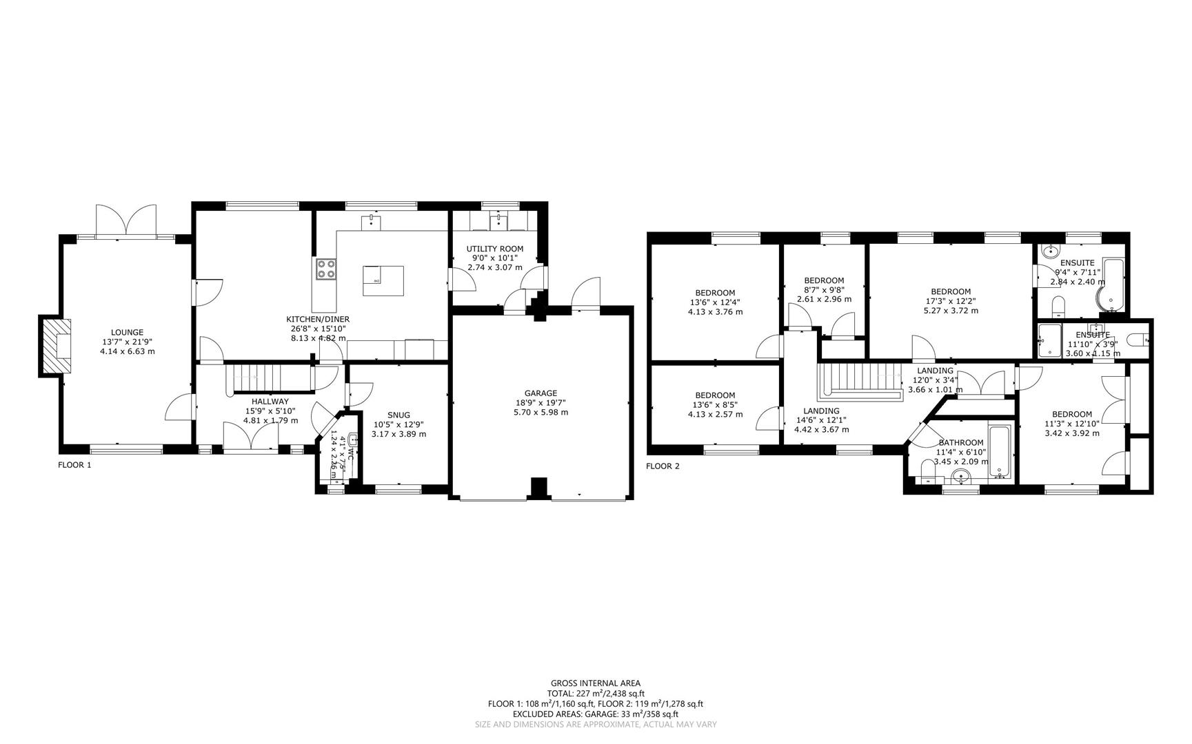 6 bed detached house for sale in St. Helens Park Road, Hastings - Property Floorplan