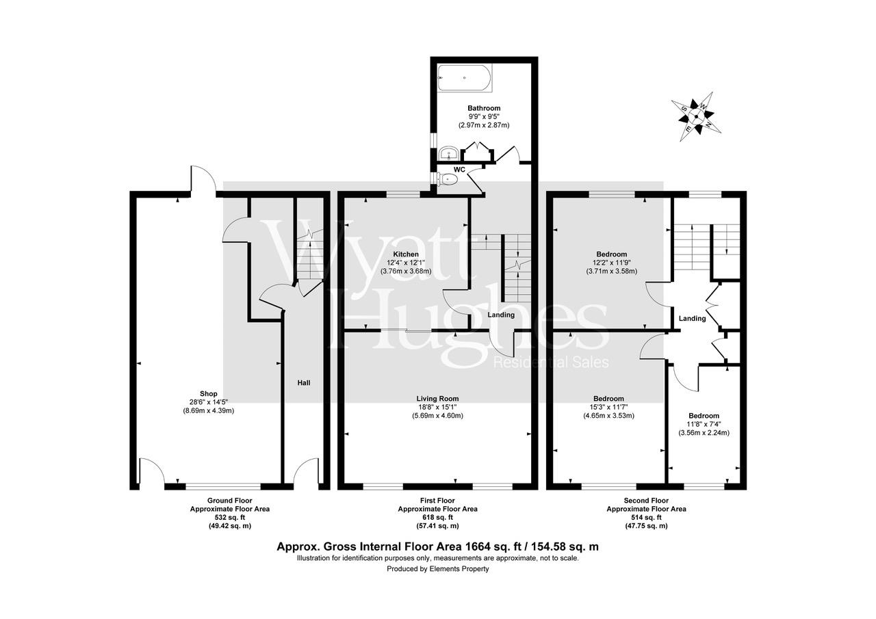 3 bed terraced house for sale in Mercatoria, St. Leonards-On-Sea - Property Floorplan