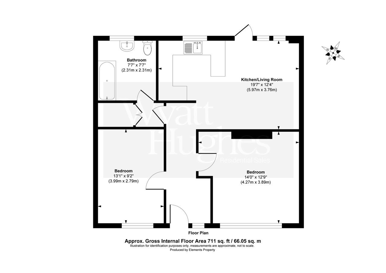 2 bed flat for sale in Rymill Road, St. Leonards-On-Sea - Property Floorplan