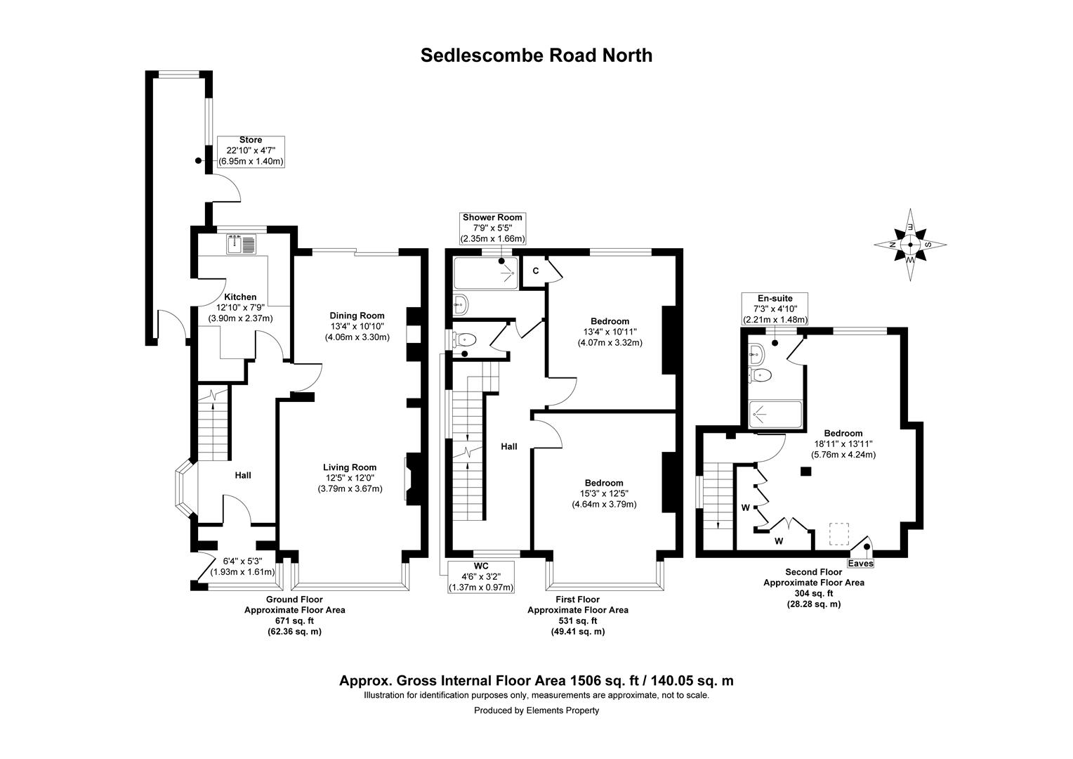 3 bed house for sale in Sedlescombe Road North, St. Leonards-On-Sea - Property Floorplan