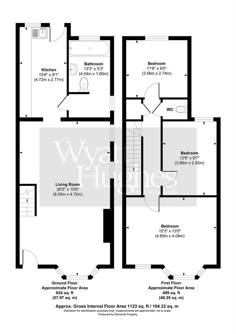 3 bed end of terrace house for sale in Salisbury Road, St. Leonards-On-Sea - Property Floorplan