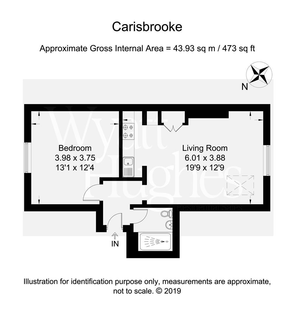 1 bed apartment for sale in Stockleigh Road, St. Leonards-On-Sea - Property Floorplan