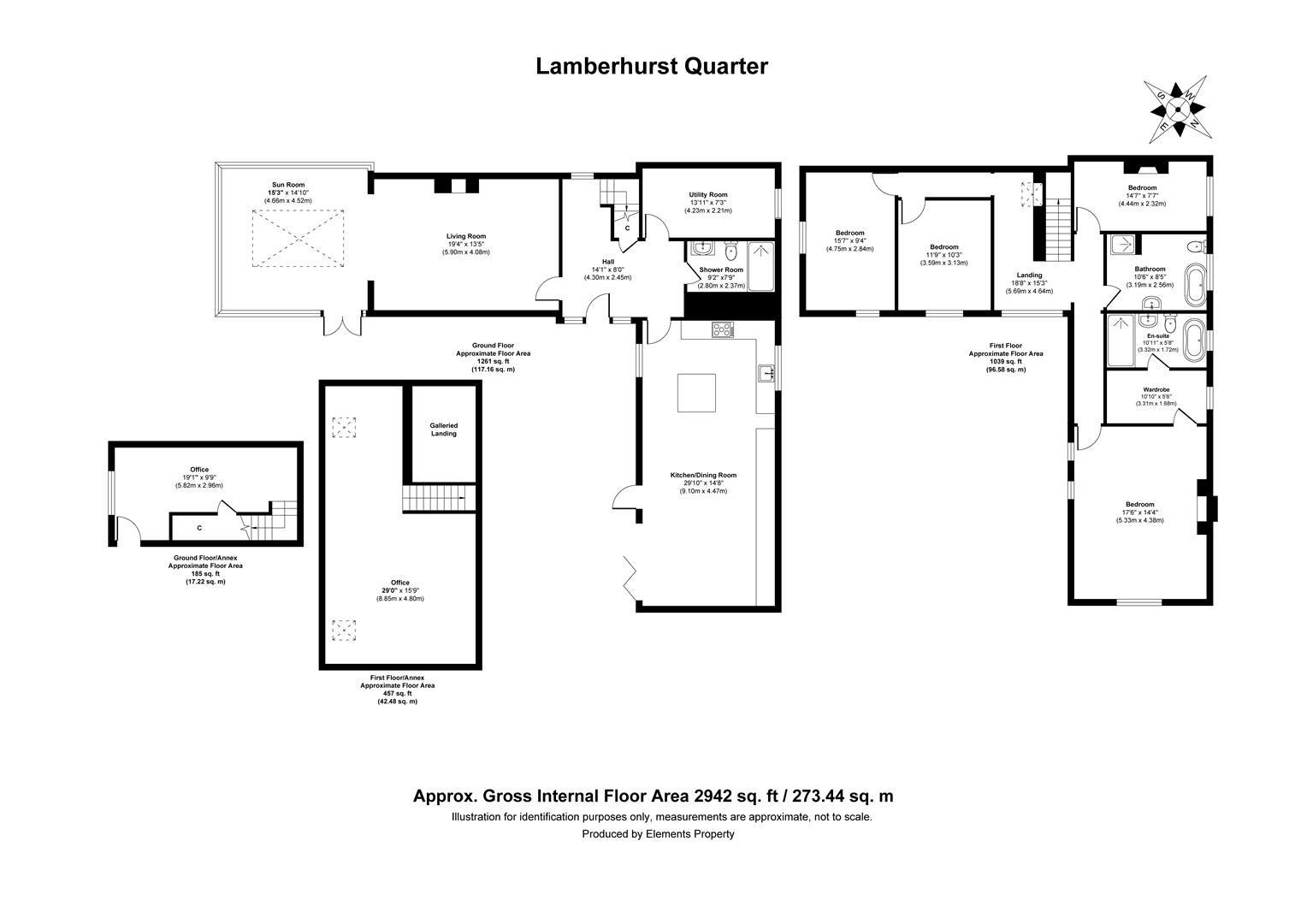 4 bed house for sale in Lamberhurst Quarter, Lamberhurst - Property Floorplan