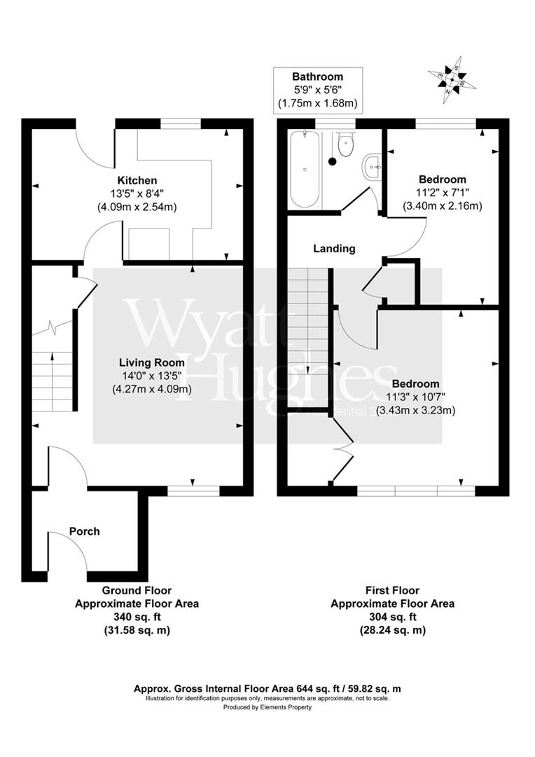 2 bed house for sale in Coneyburrow Gardens, St. Leonards-On-Sea - Property Floorplan