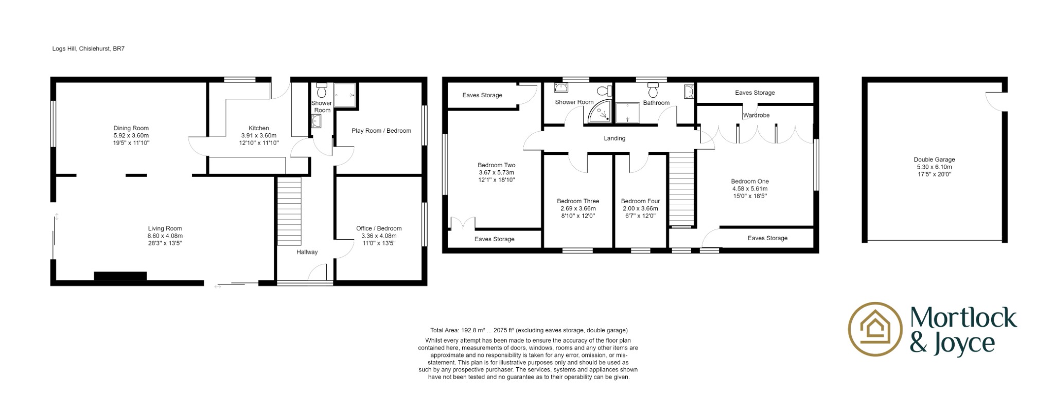 4 bed detached house for sale in Logs Hill, Chislehurst - Property floorplan