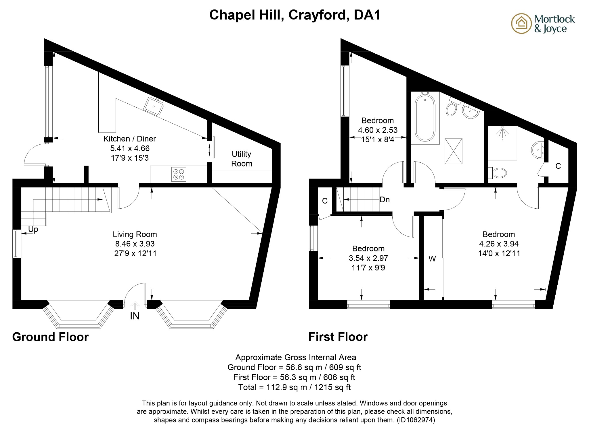 3 bed detached house for sale in Chapel Hill, Dartford - Property floorplan