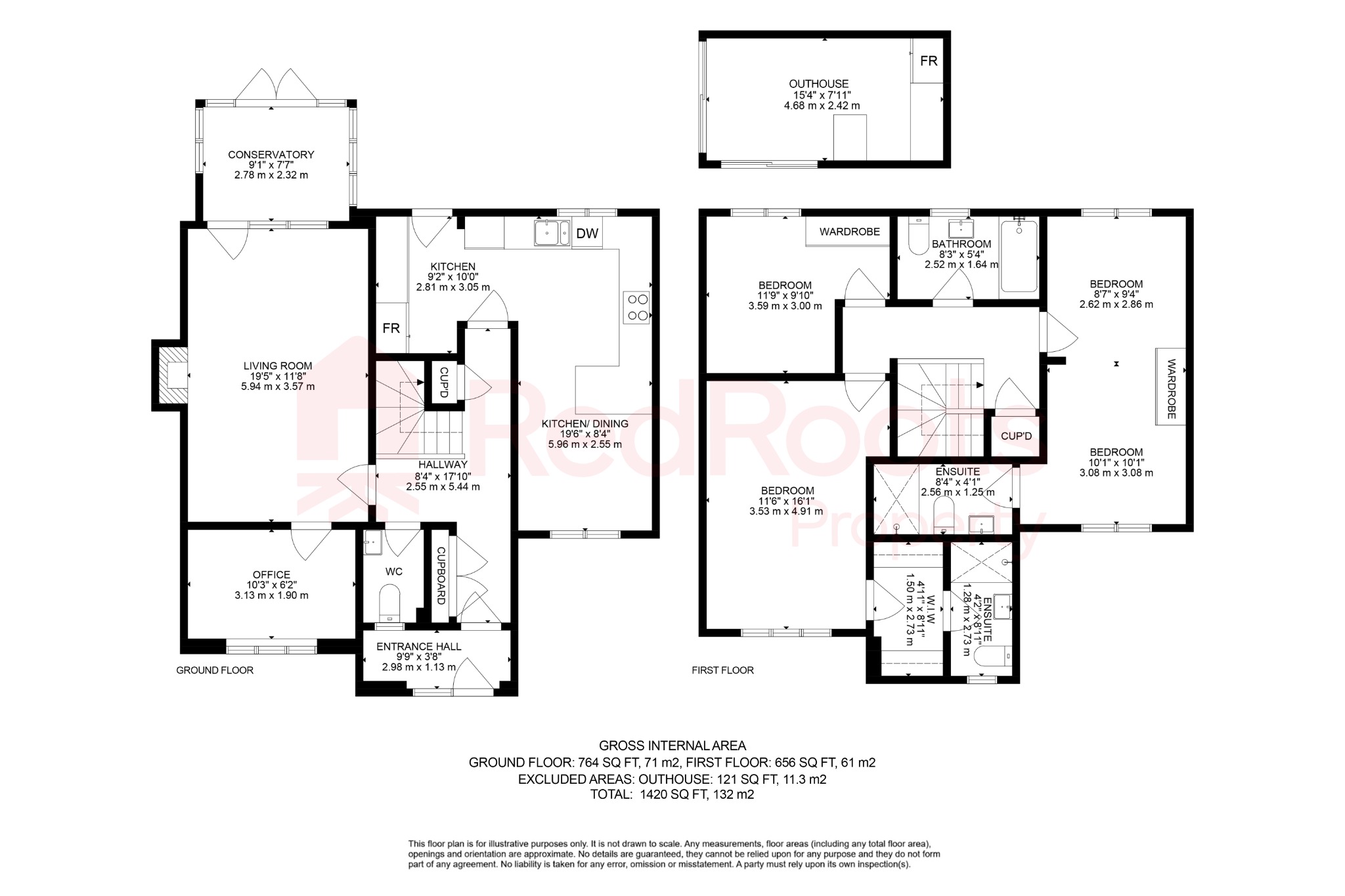 4 bed detached house for sale in Farm Court, Doncaster - Property floorplan