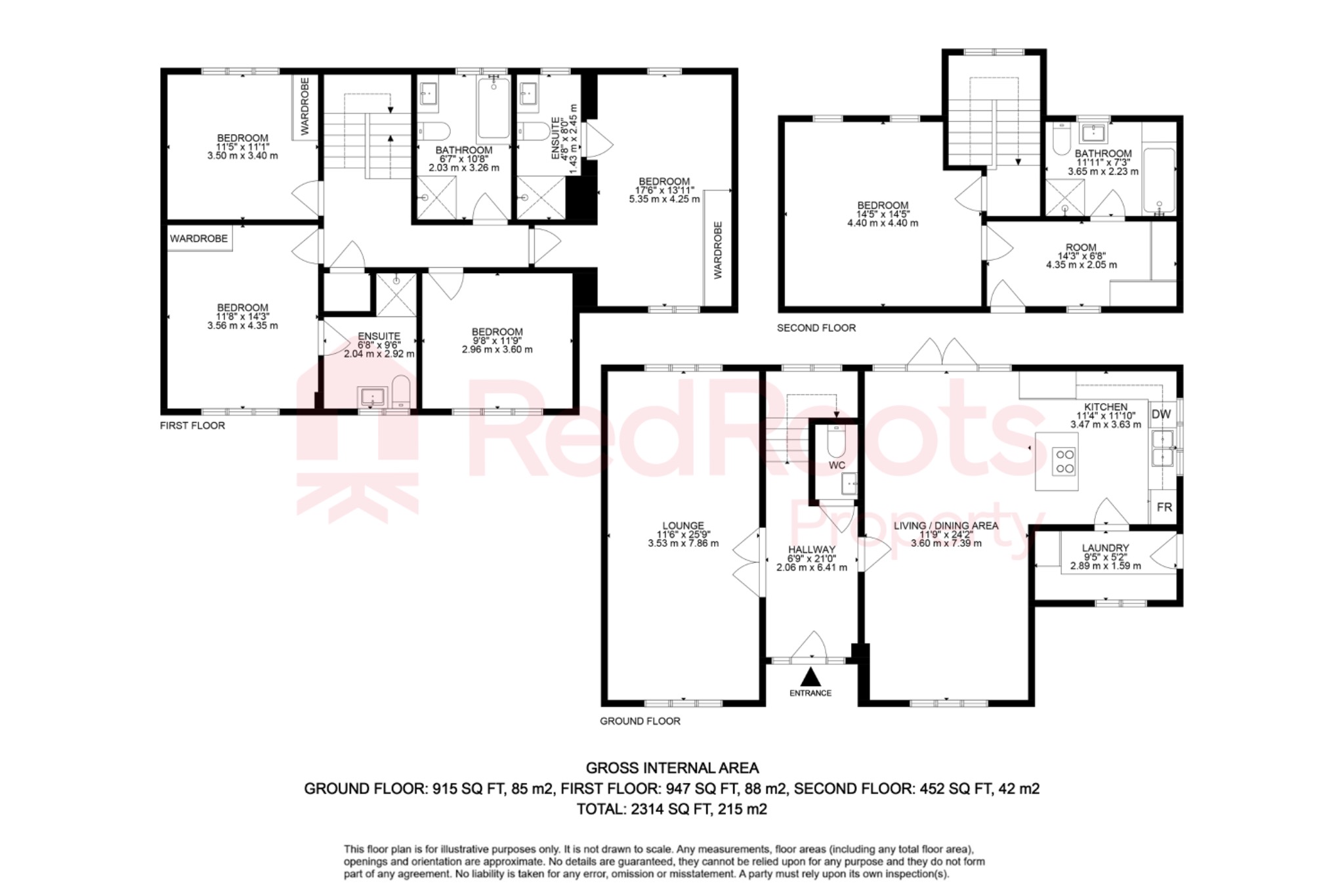 5 bed detached house for sale in Banks Avenue, Pontefract - Property floorplan