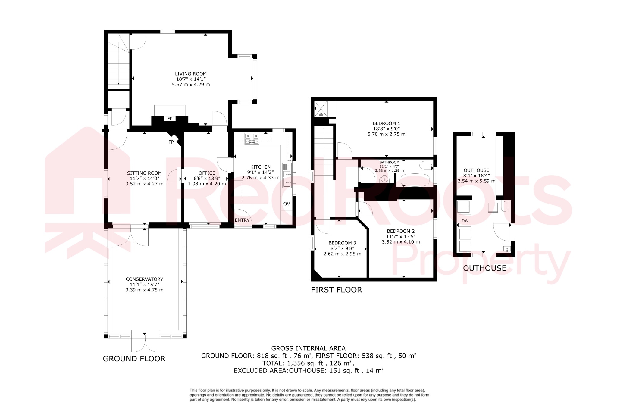 3 bed detached house for sale in Swing Bridge House, Kirkhouse Green, Doncaster, South Yorkshire, DN7 5TE - Property floorplan