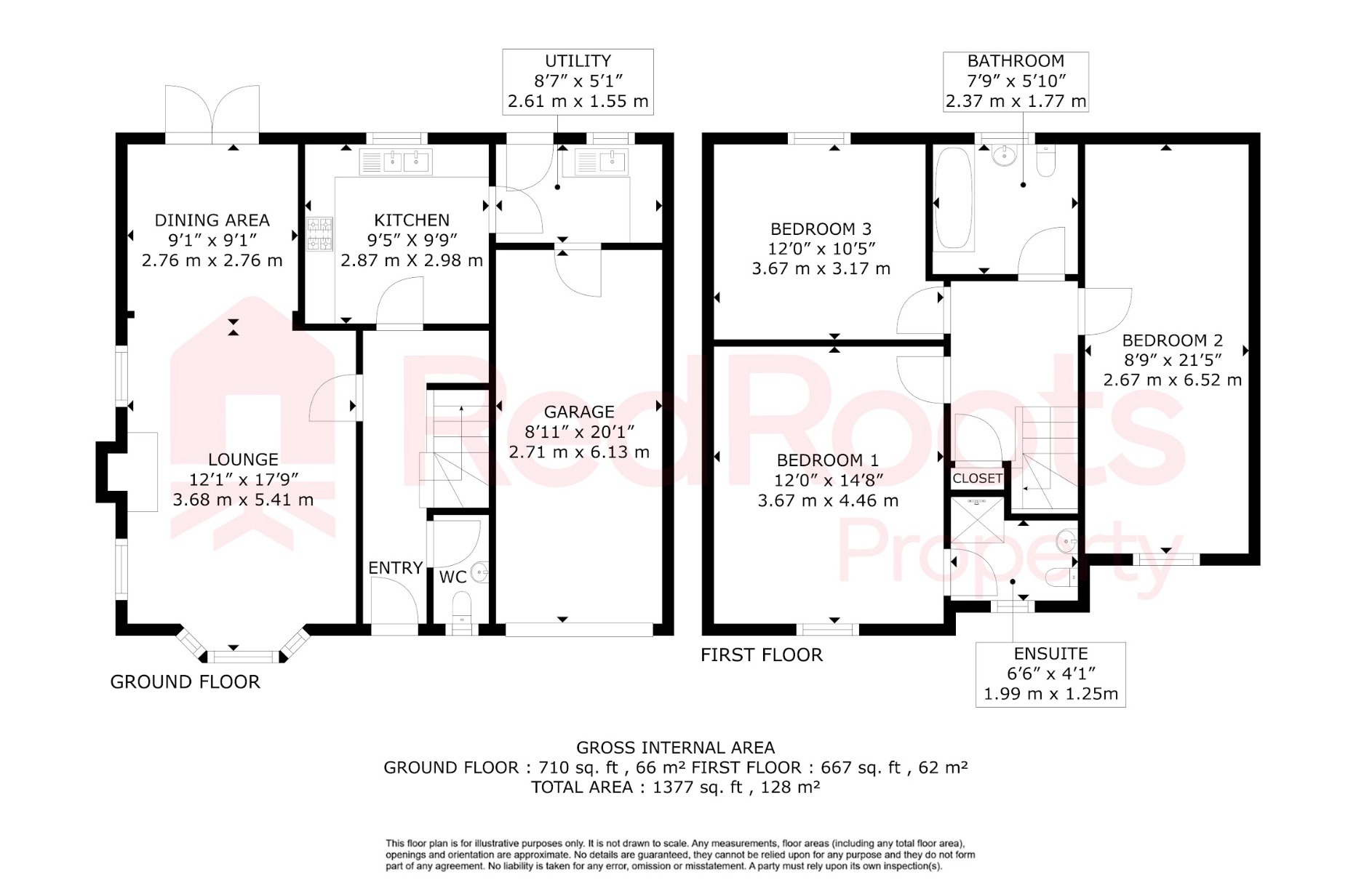 3 bed detached house for sale in Albion Hill, Epworth, Doncaster, Lincolnshire, DN9 1HD - Property floorplan