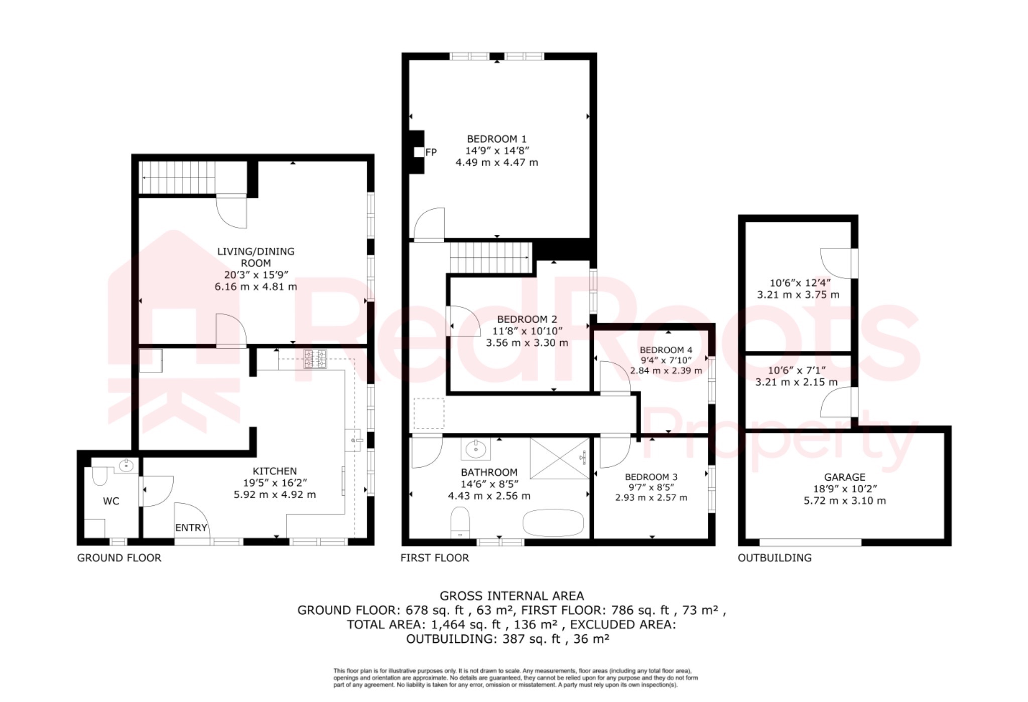 4 bed commercial property for sale in South Elmsall, Pontefract, West Yorkshire, WF9 - Property floorplan