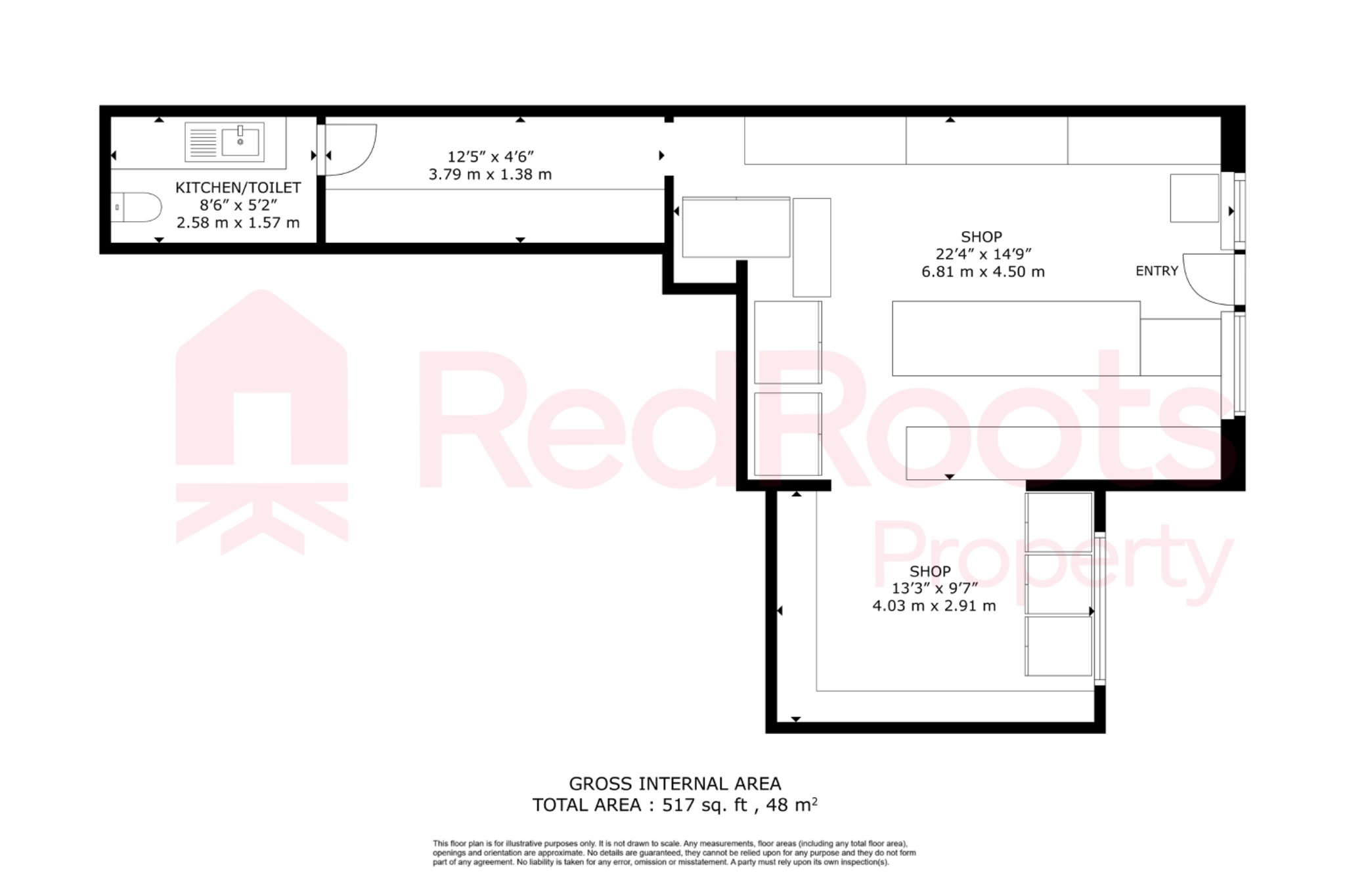4 bed commercial property for sale in South Elmsall, Pontefract, West Yorkshire, WF9 - Property floorplan