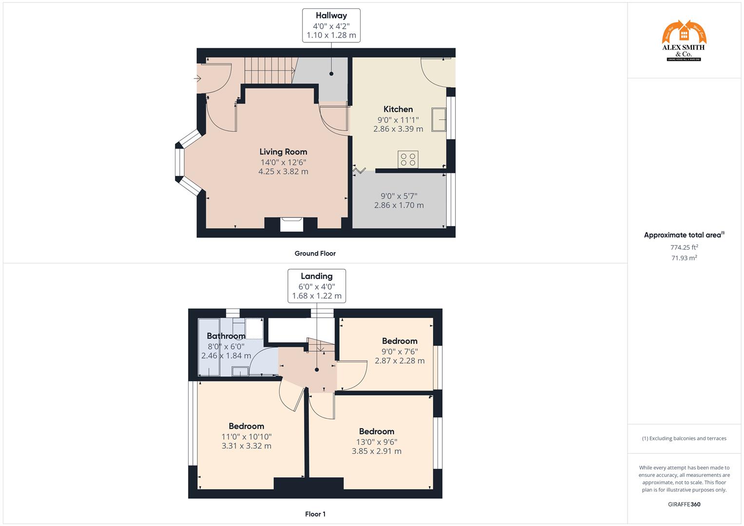 3 bed town house for sale in Alumhurst Avenue, Birmingham - Property Floorplan