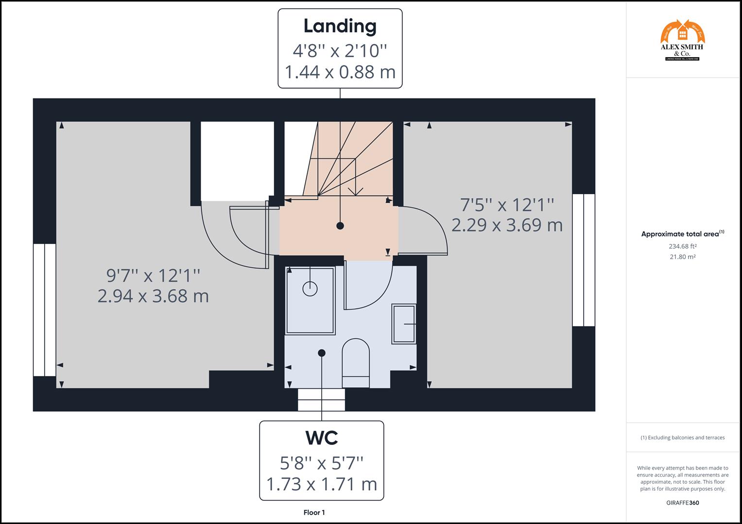 2 bed semi-detached house for sale in Tackford Close, Birmingham - Property Floorplan