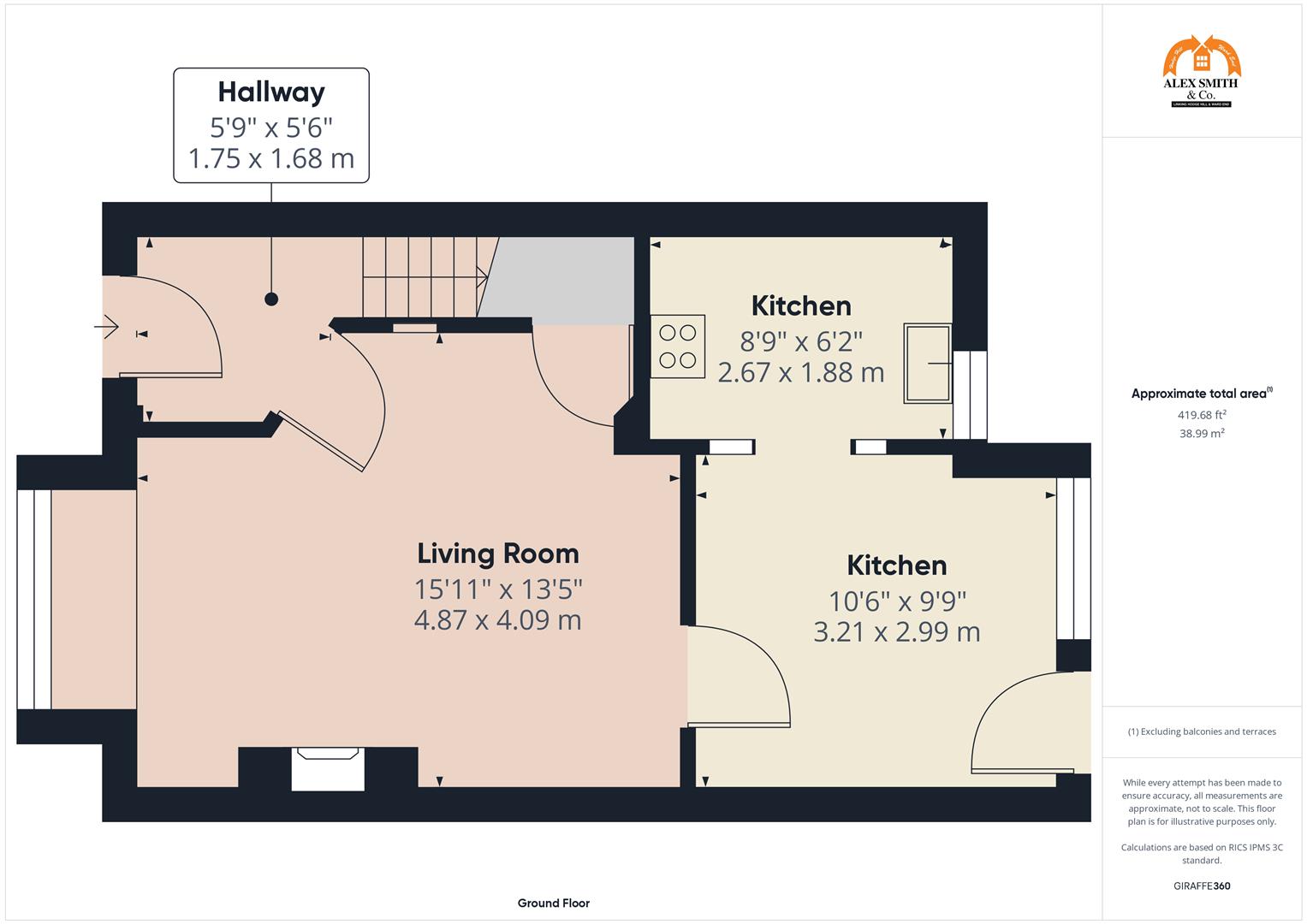 2 bed terraced house for sale in Alum Rock Road, Birmingham - Property Floorplan