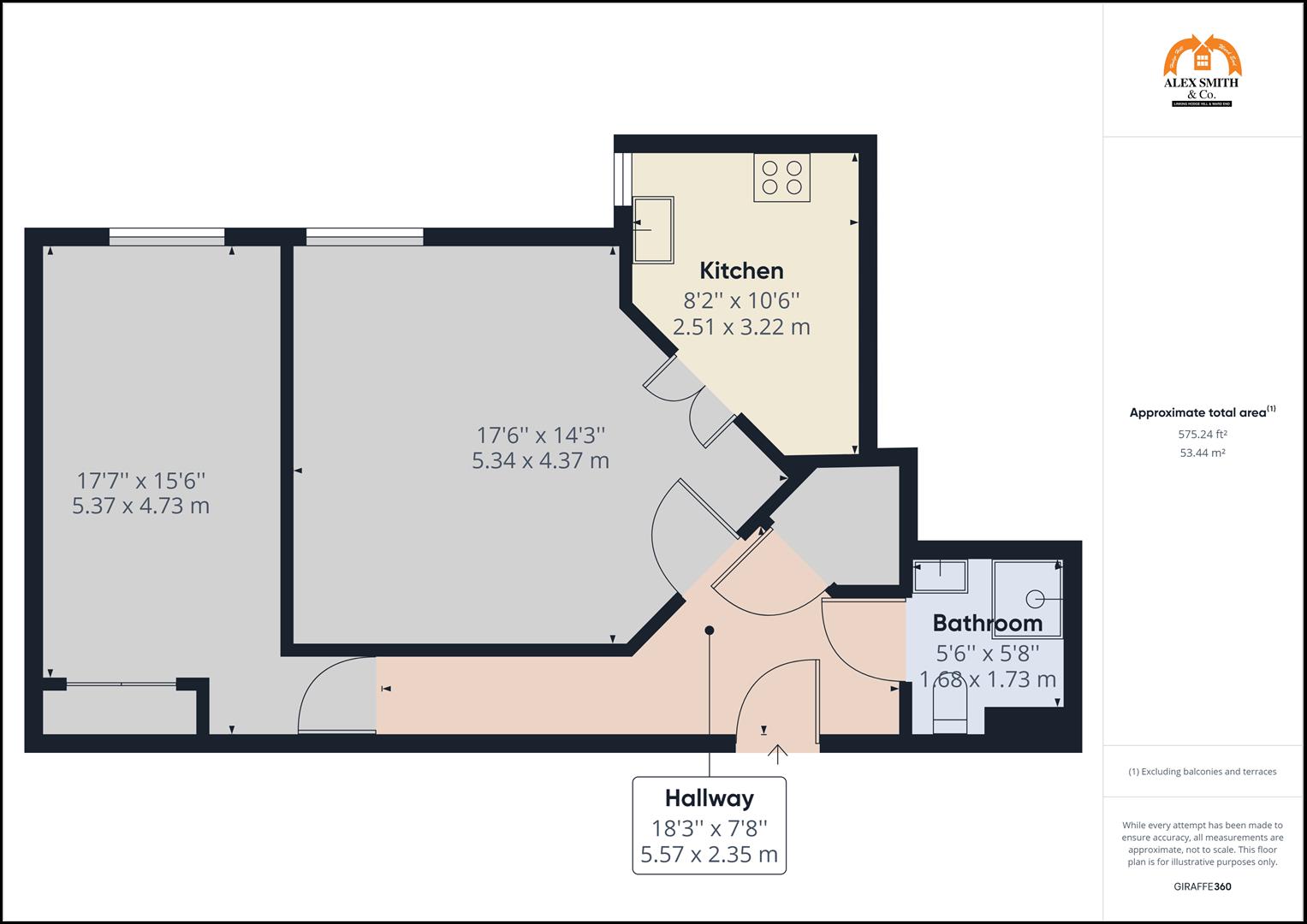 1 bed retirement property for sale in Chester Road, Birmingham - Property Floorplan