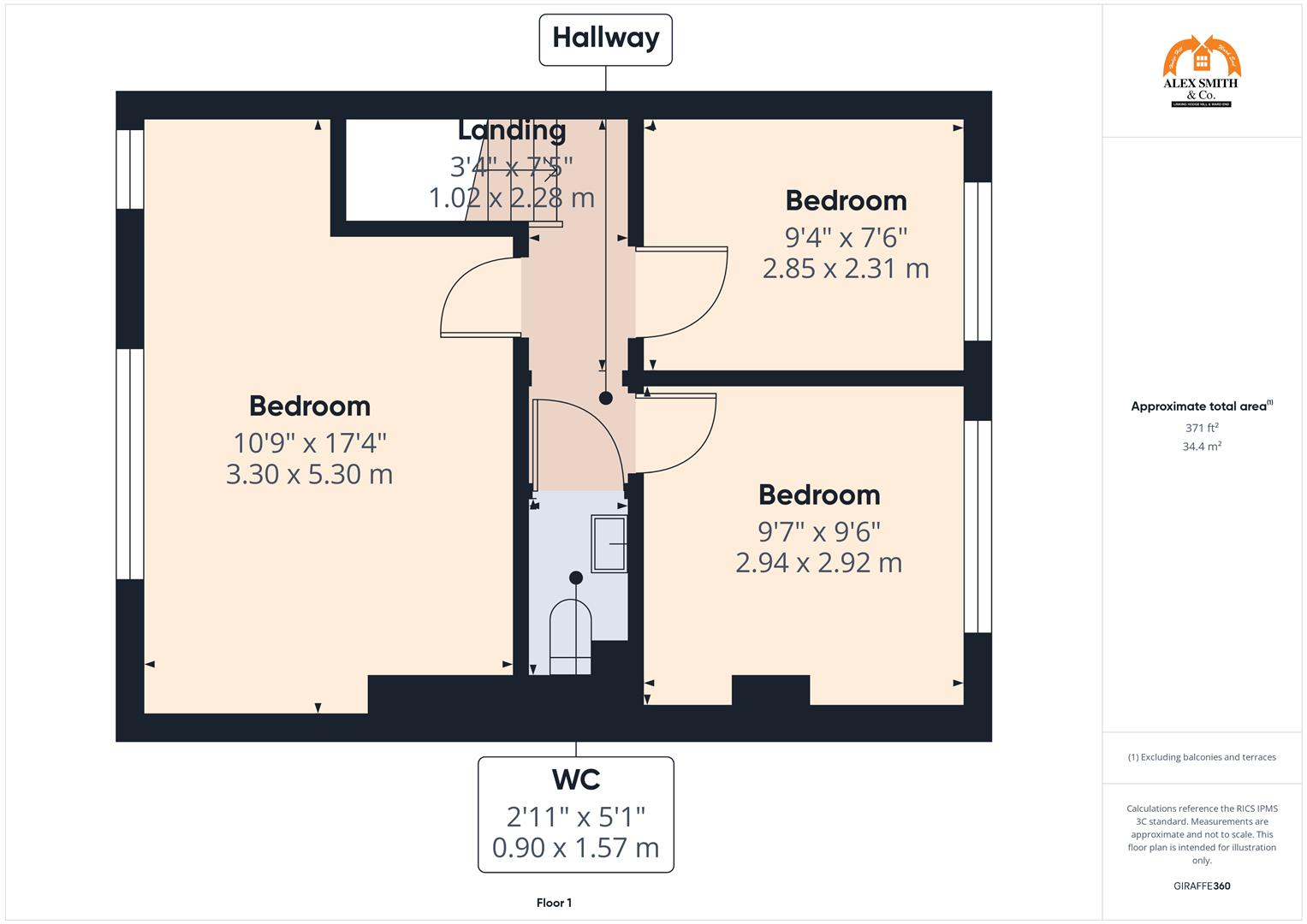 3 bed town house for sale in Essendon Road, Birmingham - Property Floorplan