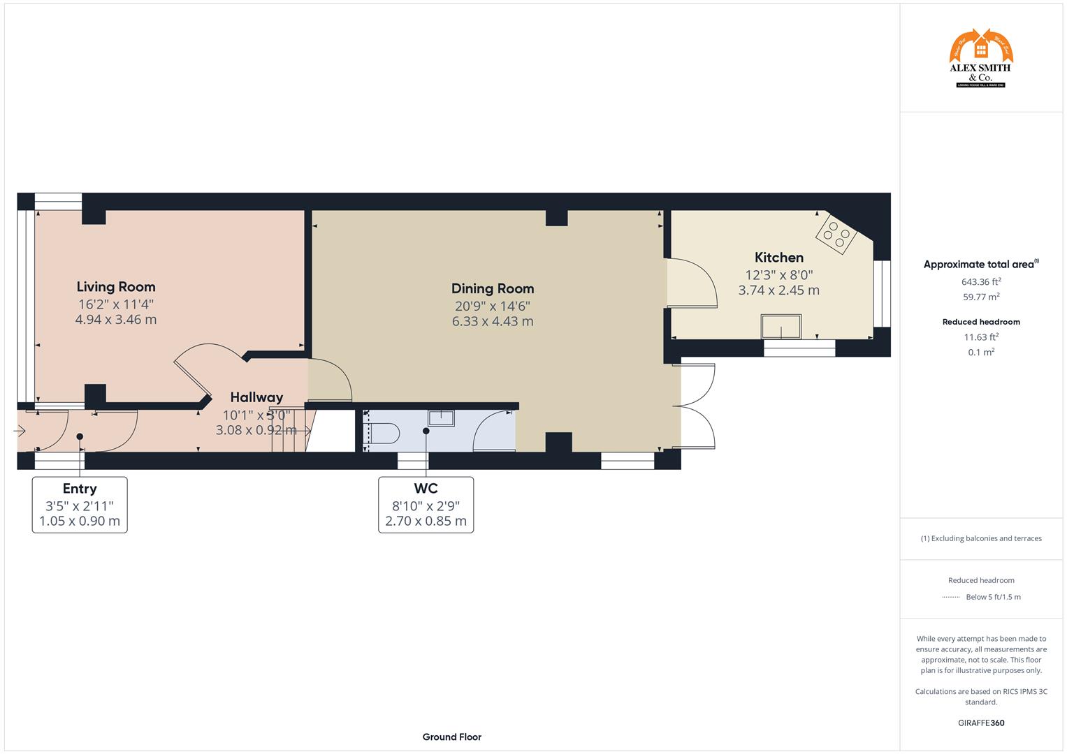 3 bed terraced house for sale in Belchers Lane, Birmingham - Property Floorplan