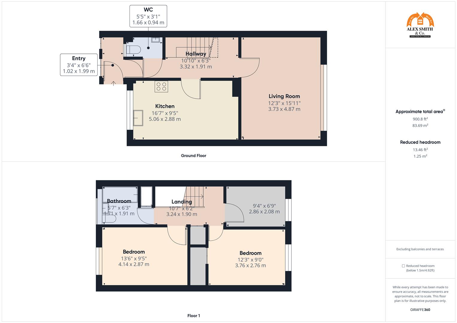 3 bed town house for sale in Falkland Way, Birmingham - Property Floorplan