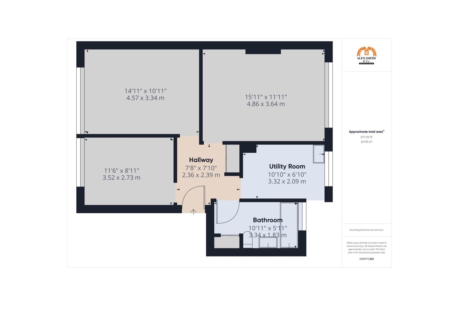 2 bed flat for sale in (Old) Chester Road, Birmingham - Property Floorplan