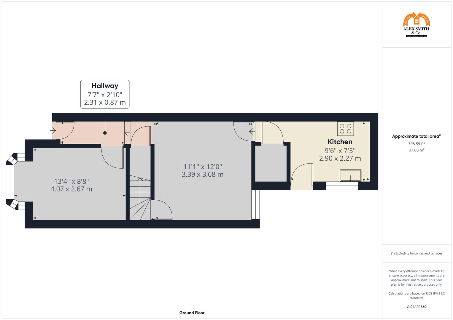 3 bed terraced house for sale in Asquith Road, Birmingham - Property Floorplan