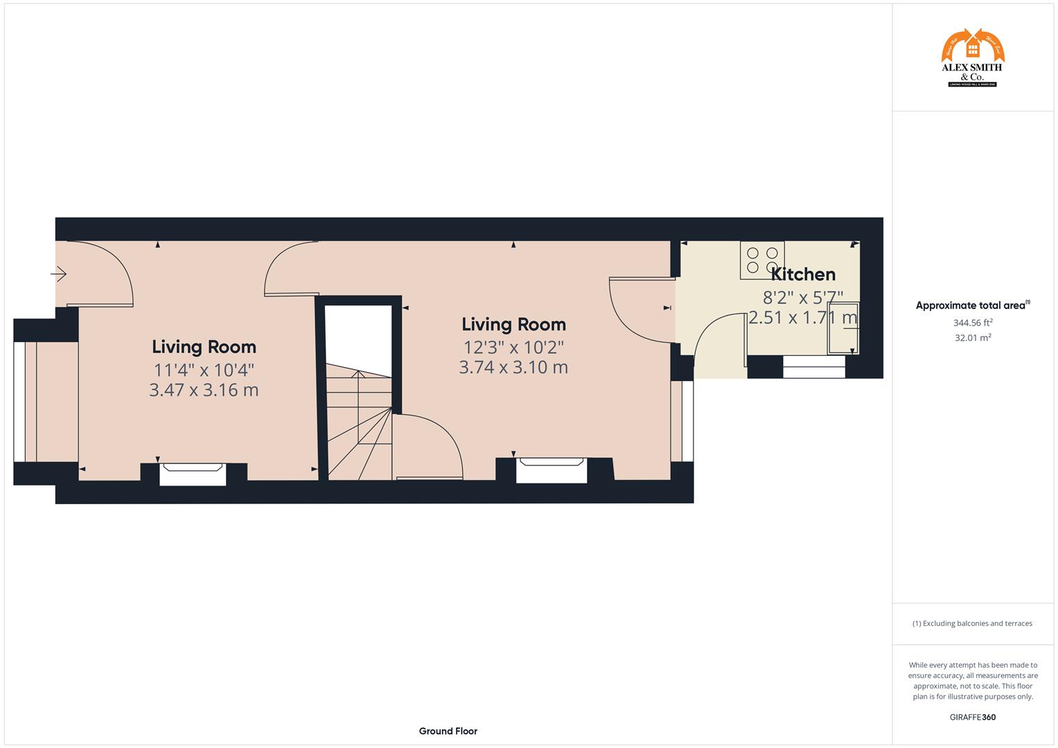 2 bed town house for sale in Wright Road, Birmingham - Property Floorplan