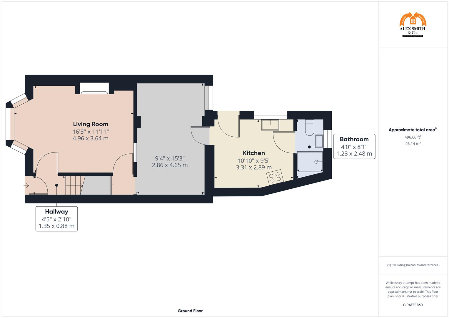 3 bed terraced house for sale in Moat House Road, Birmingham - Property Floorplan
