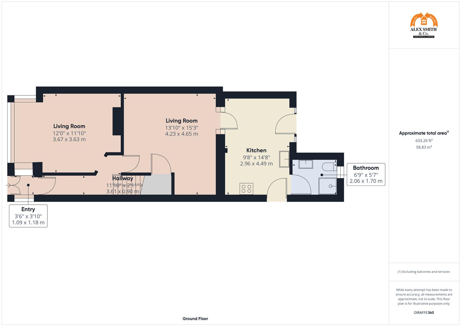 3 bed semi-detached house for sale in Sandbourne Road, Birmingham - Property Floorplan