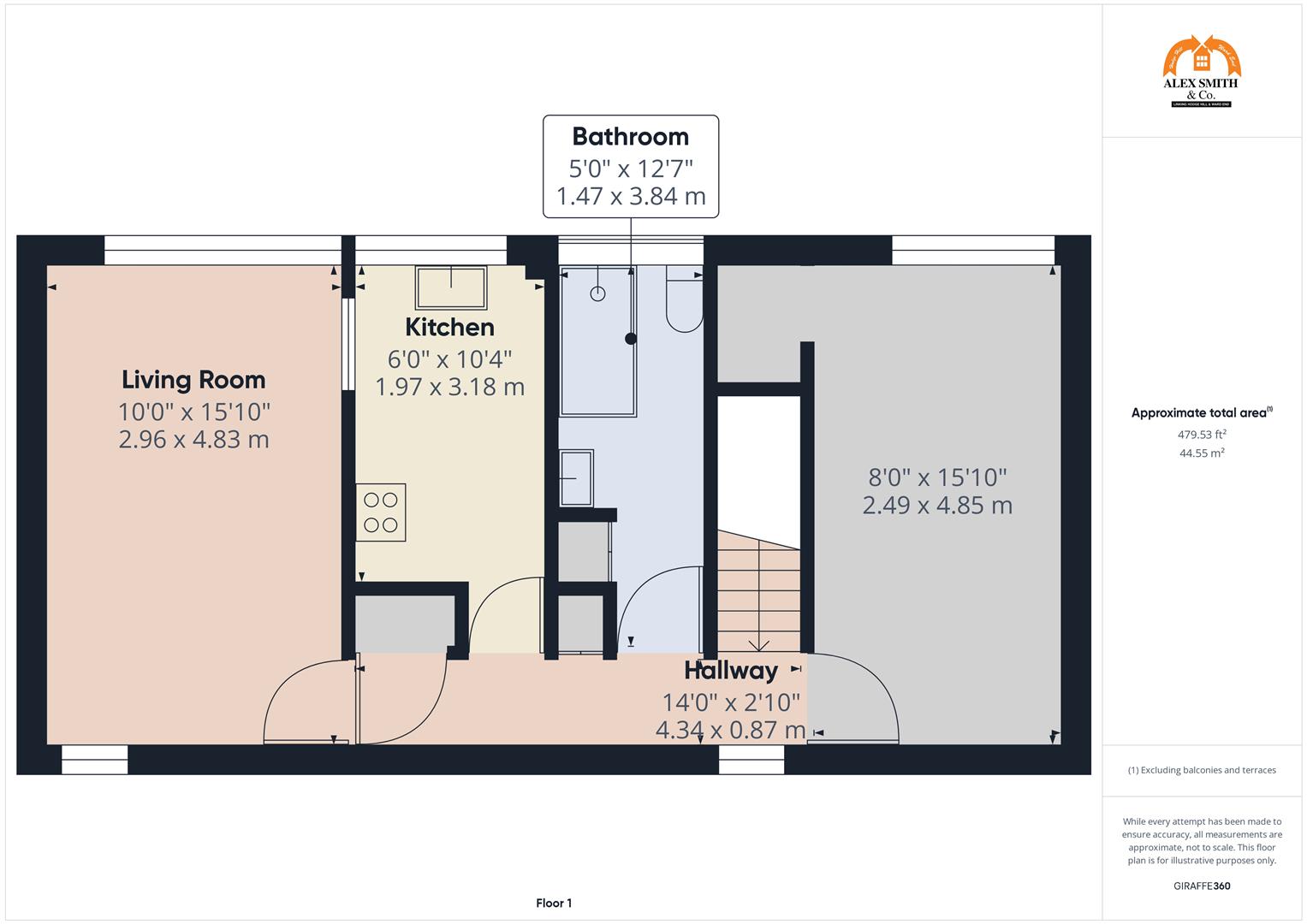 1 bed maisonette for sale in Lanchester Way, Birmingham - Property Floorplan