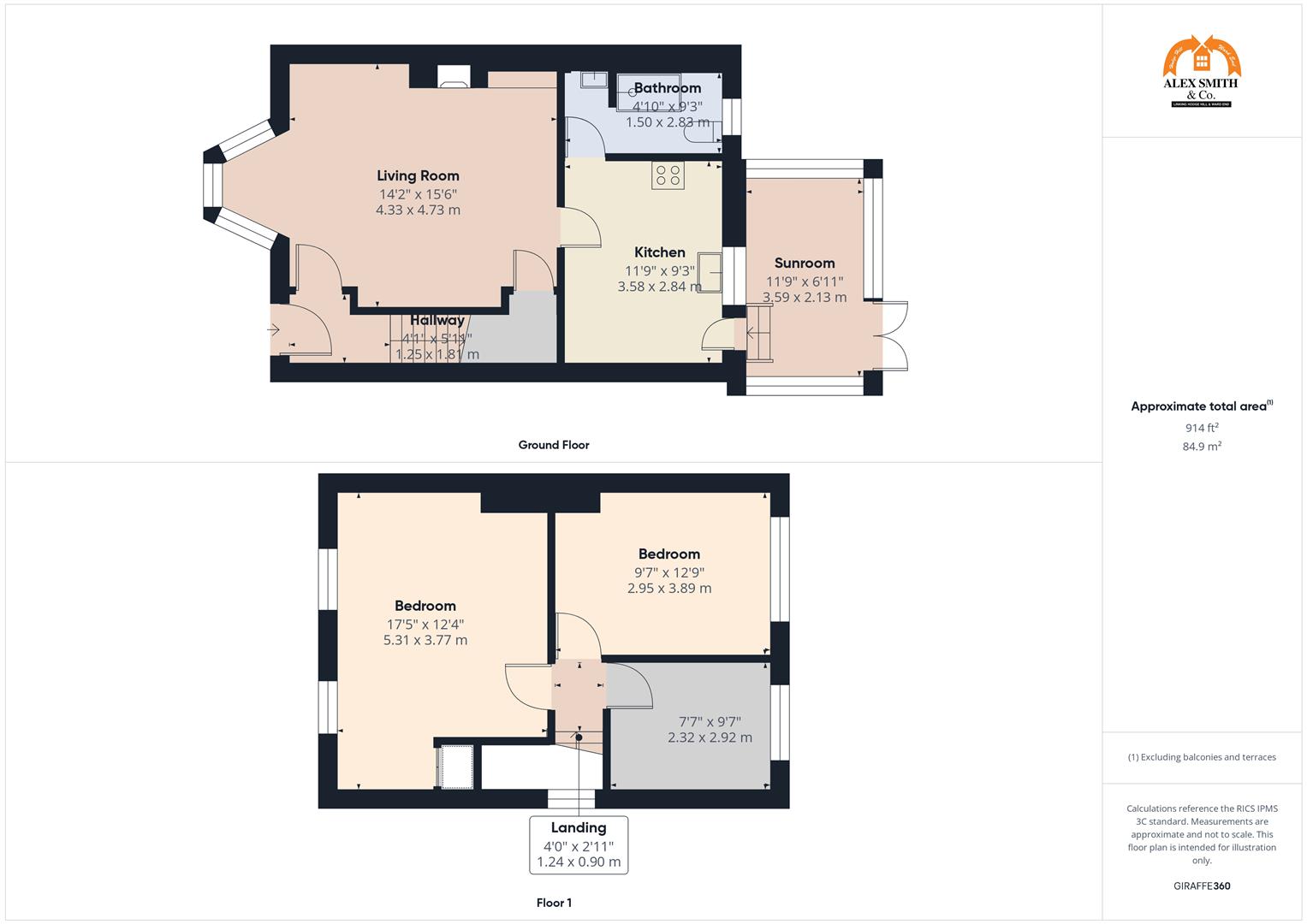 3 bed town house for sale in Winnington Road, Birmingham - Property Floorplan