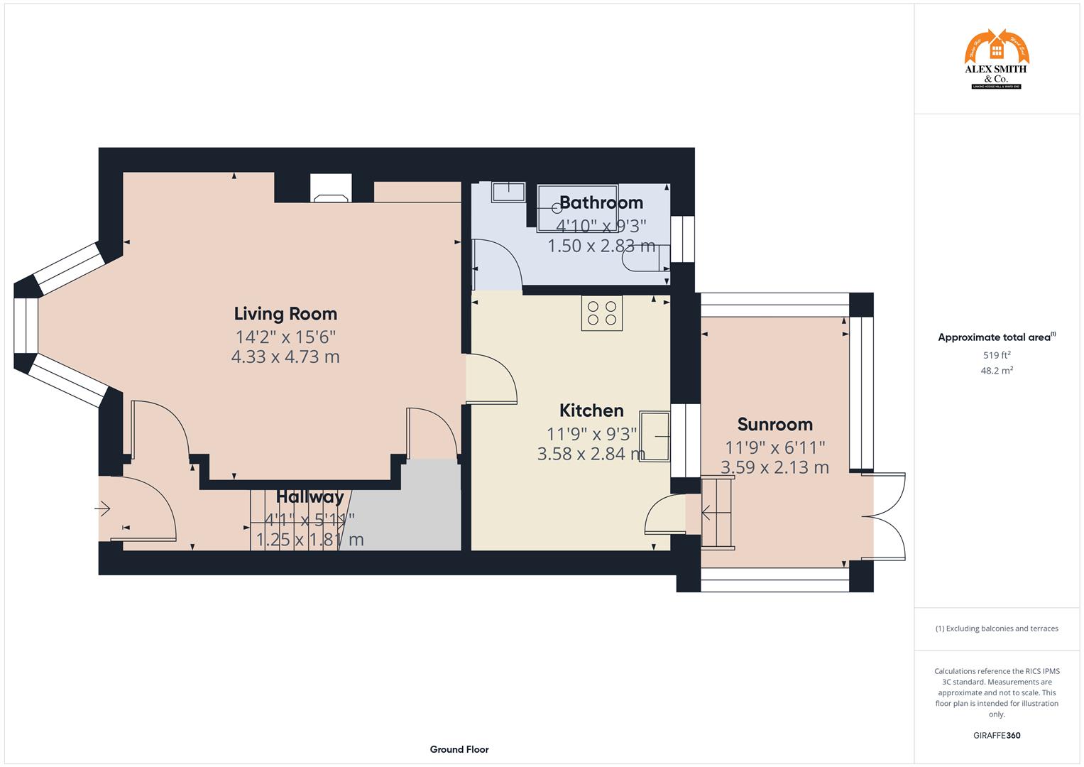 3 bed town house for sale in Winnington Road, Birmingham - Property Floorplan