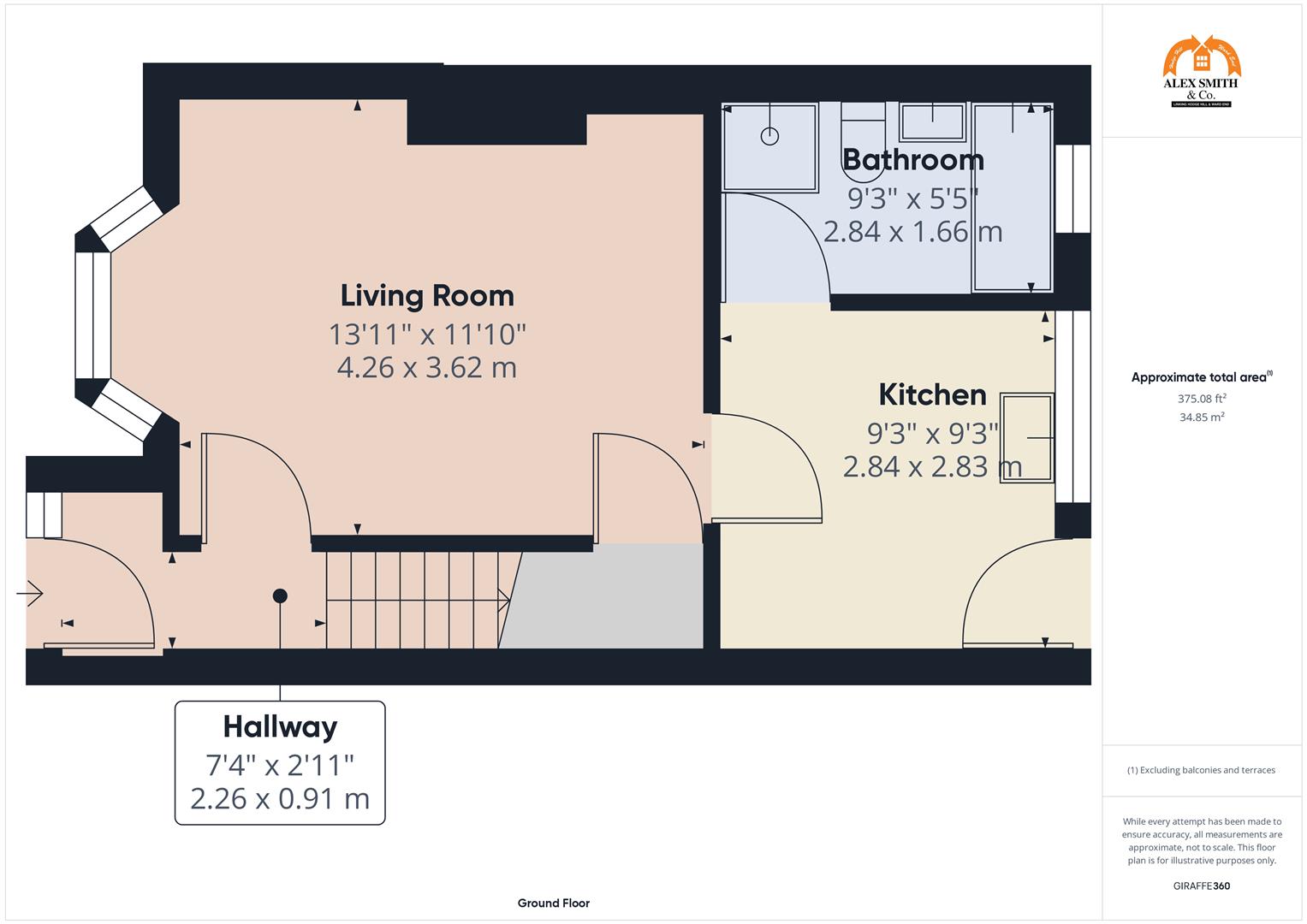 3 bed terraced house for sale in Shaw Hill Road, Birmingham - Property Floorplan