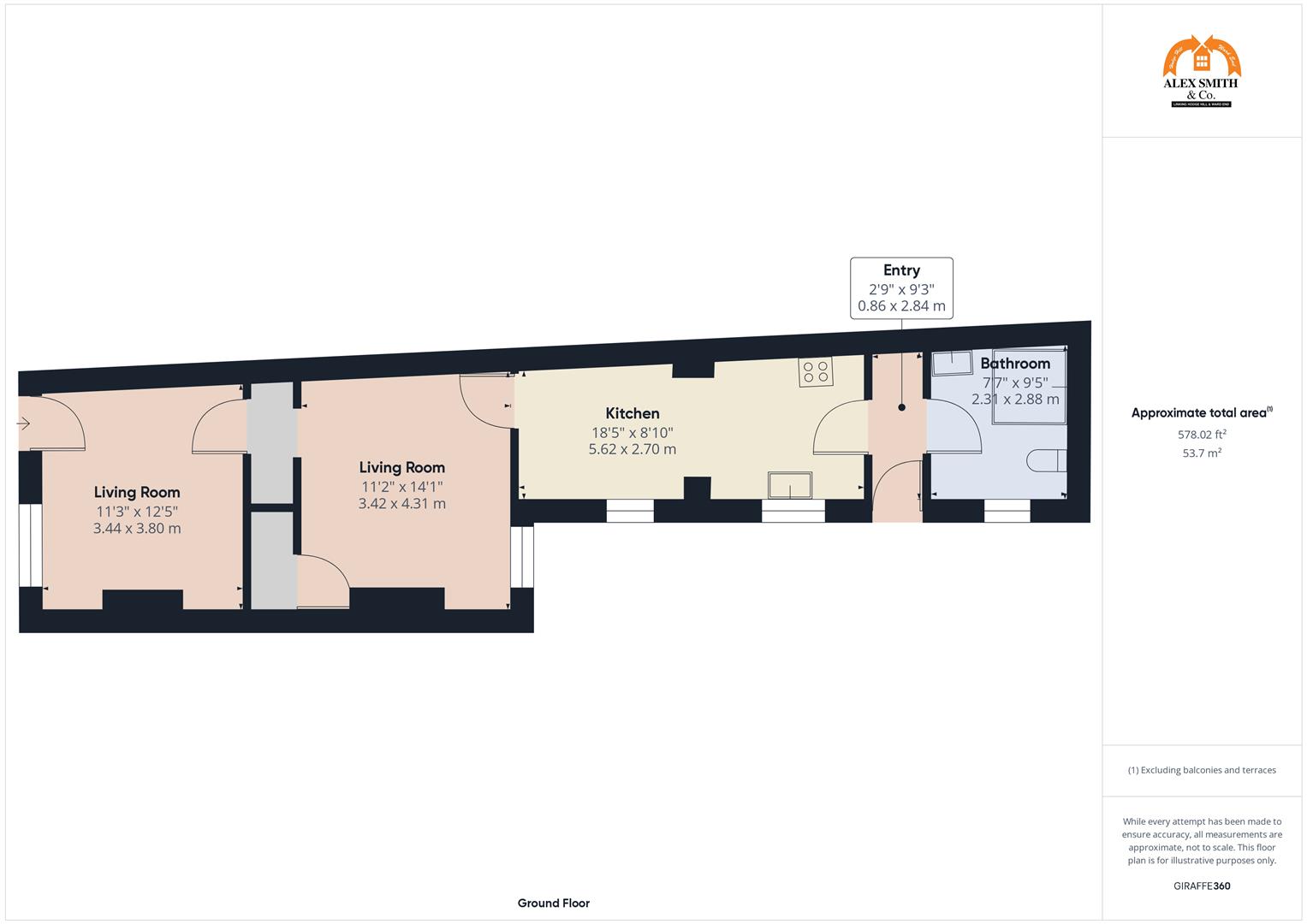 2 bed terraced house for sale in Havelock Road, Birmingham - Property Floorplan