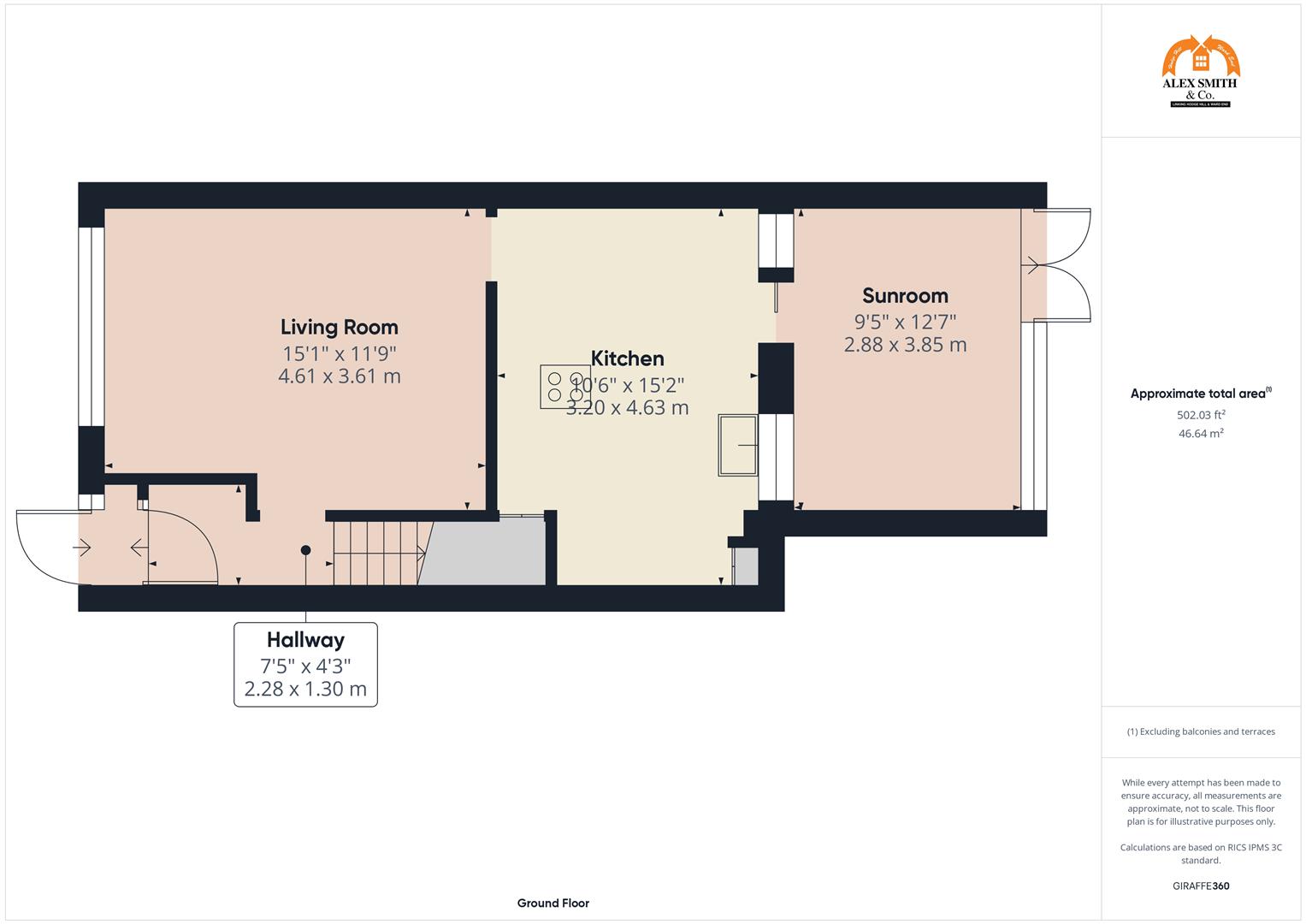 3 bed terraced house for sale in Doncaster Way, Birmingham - Property Floorplan