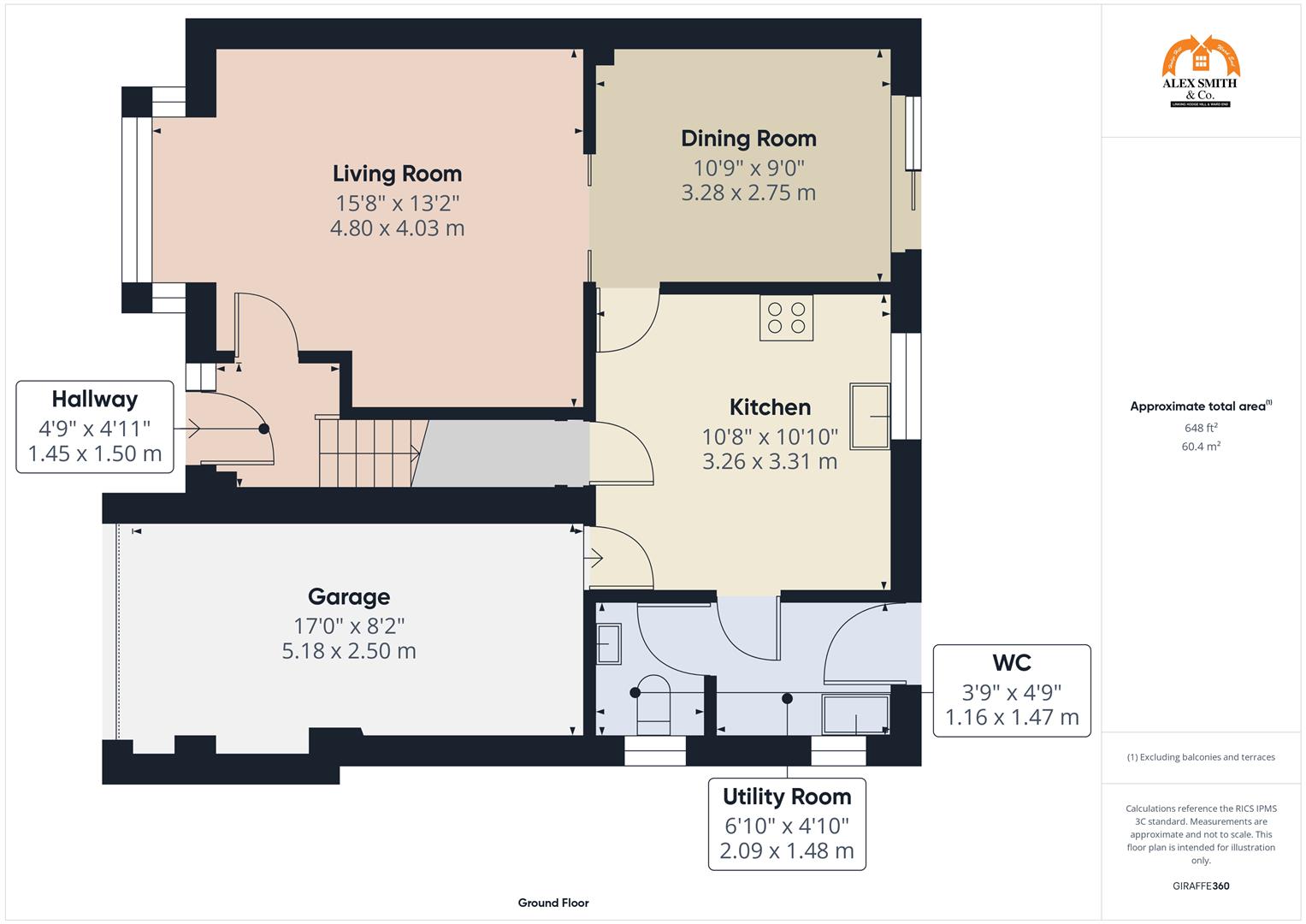 4 bed detached house for sale in Johnson Close, Birmingham - Property Floorplan