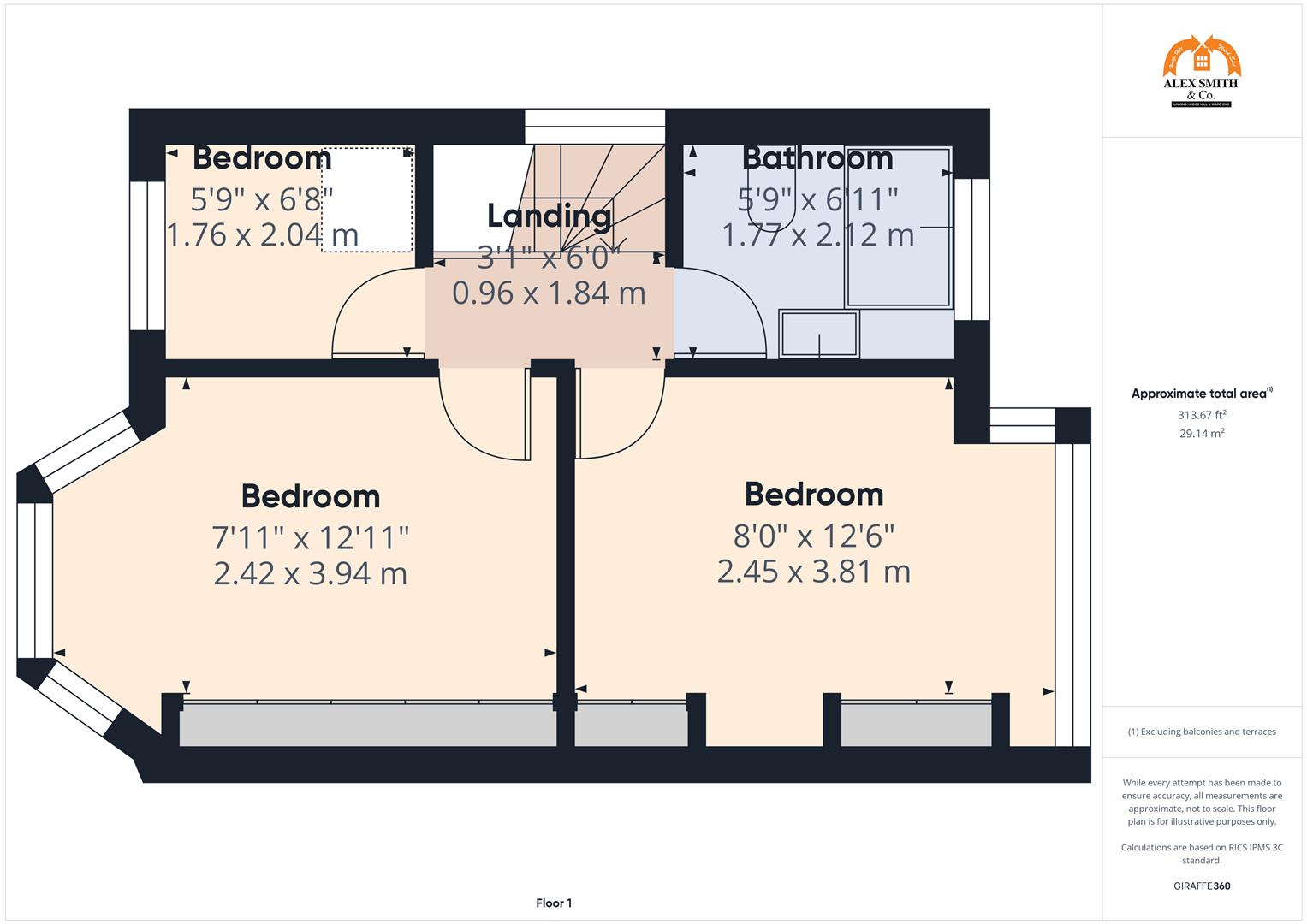 3 bed semi-detached house for sale in Ermington Crescent, Birmingham - Property Floorplan