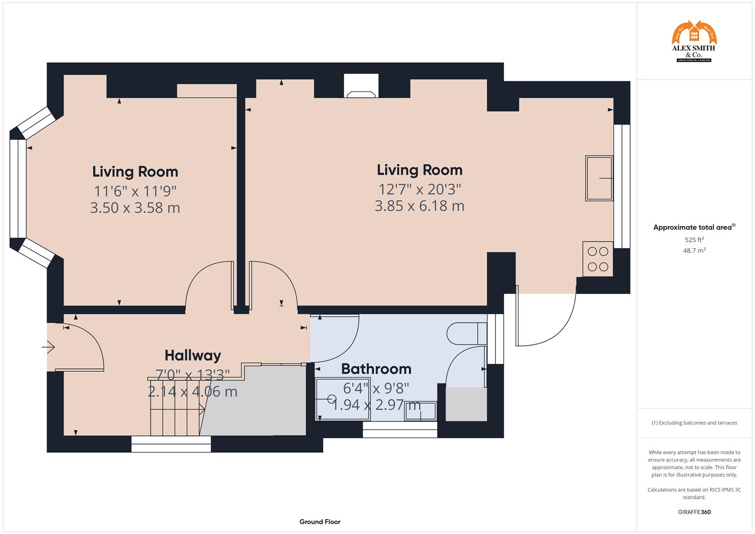 3 bed semi-detached house for sale in Inglefield Road, Birmingham - Property Floorplan