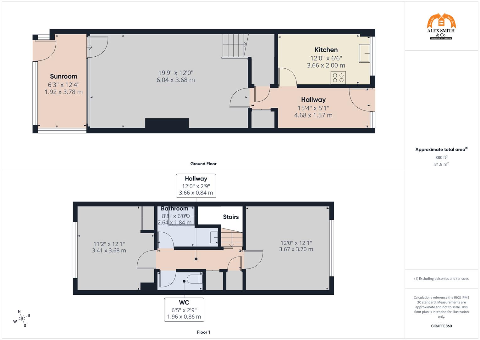 2 bed town house for sale in Oxford Close, Birmingham - Property Floorplan