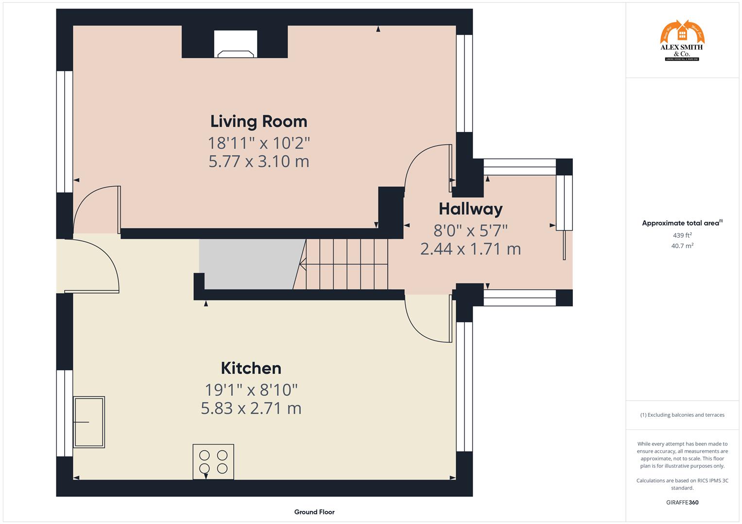 3 bed town house for sale in Sandown Road, Birmingham - Property Floorplan
